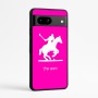 כיסוי בעיצוב אישי עם השם שלך לדגם - Google Pixel 7a 5G בעיצוב שחקן פולו - סוס