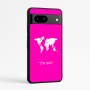כיסוי בעיצוב אישי עם השם שלך לדגם - Google Pixel 7a 5G בעיצוב מפת העולם