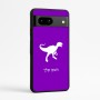 כיסוי בעיצוב אישי עם השם שלך לדגם - Google Pixel 7a 5G בעיצוב דינוזאור