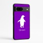 כיסוי בעיצוב אישי עם השם שלך לדגם - Google Pixel 7a 5G בעיצוב פינגווין
