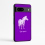 כיסוי בעיצוב אישי עם השם שלך לדגם - Google Pixel 7a 5G בעיצוב זברה