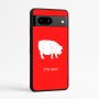 כיסוי בעיצוב אישי עם השם שלך לדגם - Google Pixel 7a 5G בעיצוב חזיר