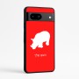 כיסוי בעיצוב אישי עם השם שלך לדגם - Google Pixel 7a 5G בעיצוב קרנף