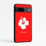 כיסוי בעיצוב אישי עם השם שלך לדגם - Google Pixel 7a 5G בעיצוב פרח היביסקוס