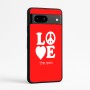כיסוי בעיצוב אישי עם השם שלך לדגם - Google Pixel 7a 5G בעיצוב אהבה