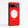 כיסוי בעיצוב אישי עם השם שלך לדגם - Google Pixel 7a 5G בעיצוב כדורסל