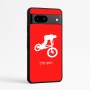 כיסוי בעיצוב אישי עם השם שלך לדגם - Google Pixel 7a 5G בעיצוב רוכב אופניים
