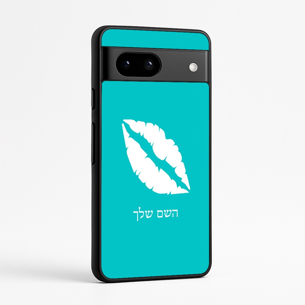 כיסוי בעיצוב אישי עם השם שלך לדגם - Google Pixel 7a 5G בעיצוב שפתיים - נשיקה