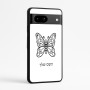 כיסוי בעיצוב אישי עם השם שלך לדגם - Google Pixel 7a 5G בעיצוב פרפר