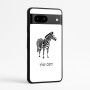 כיסוי בעיצוב אישי עם השם שלך לדגם - Google Pixel 7a 5G בעיצוב זברה