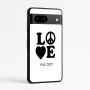 כיסוי בעיצוב אישי עם השם שלך לדגם - Google Pixel 7a 5G בעיצוב אהבה