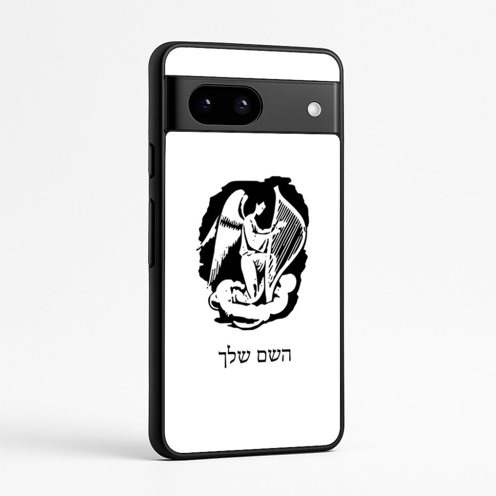 כיסוי בעיצוב אישי עם השם שלך לדגם - Google Pixel 7a 5G בעיצוב אנג'ל מוזיקלי