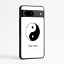 כיסוי בעיצוב אישי עם השם שלך לדגם - Google Pixel 7a 5G בעיצוב סמל יינג יאנג