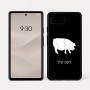 כיסוי בעיצוב אישי עם השם שלך לדגם - Google Pixel 7a 5G בעיצוב חזיר