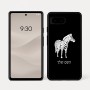 כיסוי בעיצוב אישי עם השם שלך לדגם - Google Pixel 7a 5G בעיצוב זברה