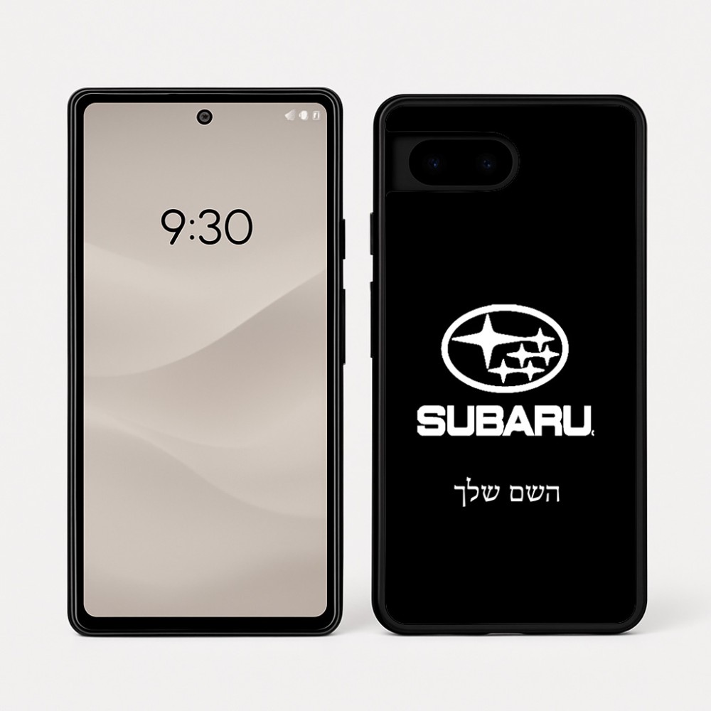 כיסוי בעיצוב אישי עם השם שלך לדגם - Google Pixel 7a 5G בעיצוב סובארו