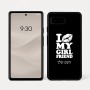 כיסוי בעיצוב אישי עם השם שלך לדגם - Google Pixel 7a 5G בעיצוב לנשק את החברה שלי