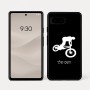 כיסוי בעיצוב אישי עם השם שלך לדגם - Google Pixel 7a 5G בעיצוב רוכב אופניים