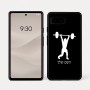 כיסוי בעיצוב אישי עם השם שלך לדגם - Google Pixel 7a 5G בעיצוב הרמת משקולות