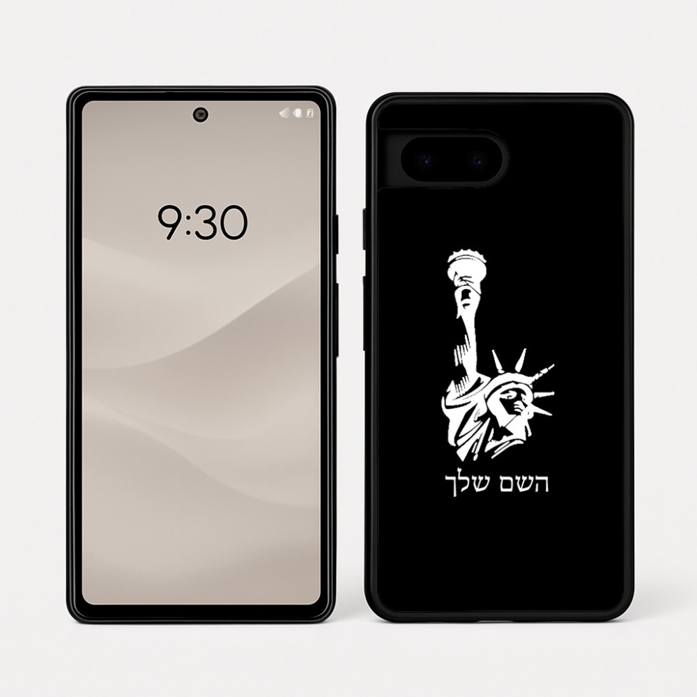 כיסוי בעיצוב אישי עם השם שלך לדגם - Google Pixel 7a 5G בעיצוב פסל החירות