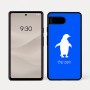 כיסוי בעיצוב אישי עם השם שלך לדגם - Google Pixel 7a 5G בעיצוב פינגווין