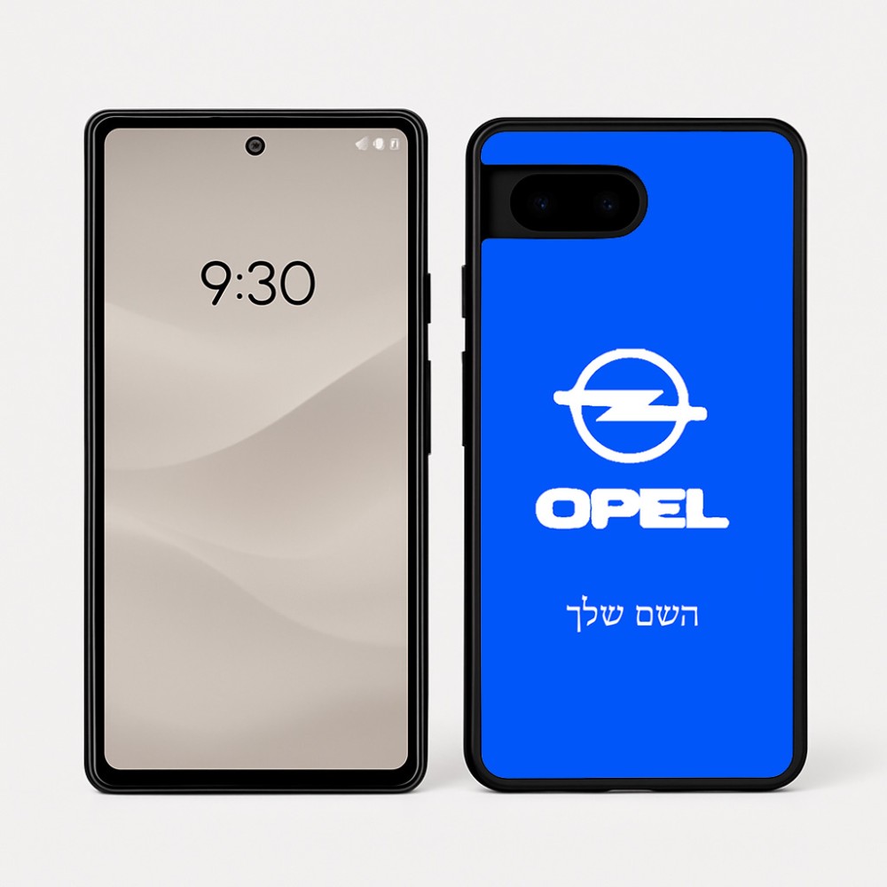 כיסוי בעיצוב אישי עם השם שלך לדגם - Google Pixel 7a 5G בעיצוב אופל