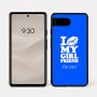 כיסוי בעיצוב אישי עם השם שלך לדגם - Google Pixel 7a 5G בעיצוב לנשק את החברה שלי