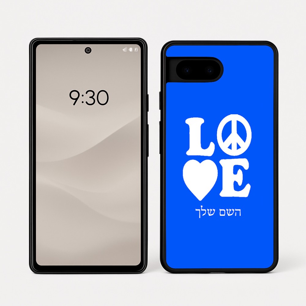 כיסוי בעיצוב אישי עם השם שלך לדגם - Google Pixel 7a 5G בעיצוב אהבה