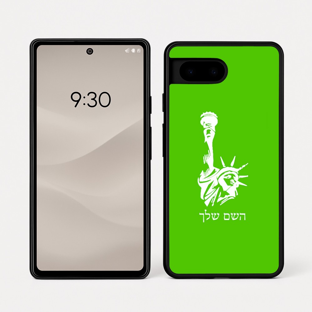 כיסוי בעיצוב אישי עם השם שלך לדגם - Google Pixel 7a 5G בעיצוב פסל החירות