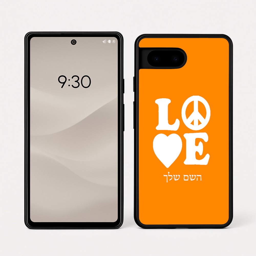כיסוי בעיצוב אישי עם השם שלך לדגם - Google Pixel 7a 5G בעיצוב אהבה