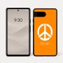 כיסוי בעיצוב אישי עם השם שלך לדגם - Google Pixel 7a 5G בעיצוב סמל השלום