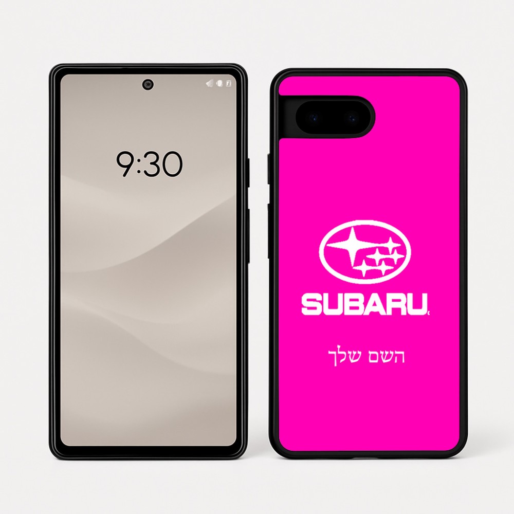 כיסוי בעיצוב אישי עם השם שלך לדגם - Google Pixel 7a 5G בעיצוב סובארו