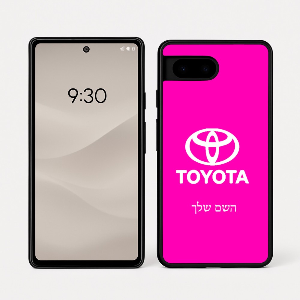 כיסוי בעיצוב אישי עם השם שלך לדגם - Google Pixel 7a 5G בעיצוב טויוטה