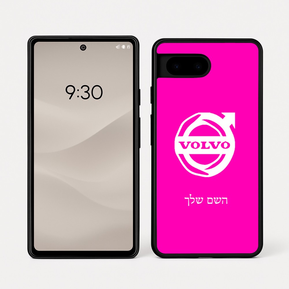 כיסוי בעיצוב אישי עם השם שלך לדגם - Google Pixel 7a 5G בעיצוב וולוו
