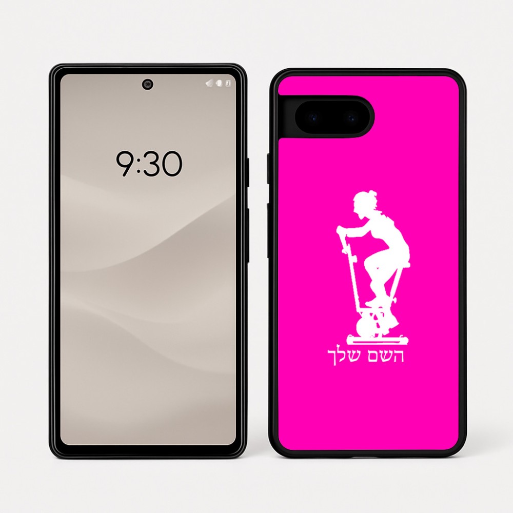 כיסוי בעיצוב אישי עם השם שלך לדגם - Google Pixel 7a 5G בעיצוב אימון ספינינג - אישה