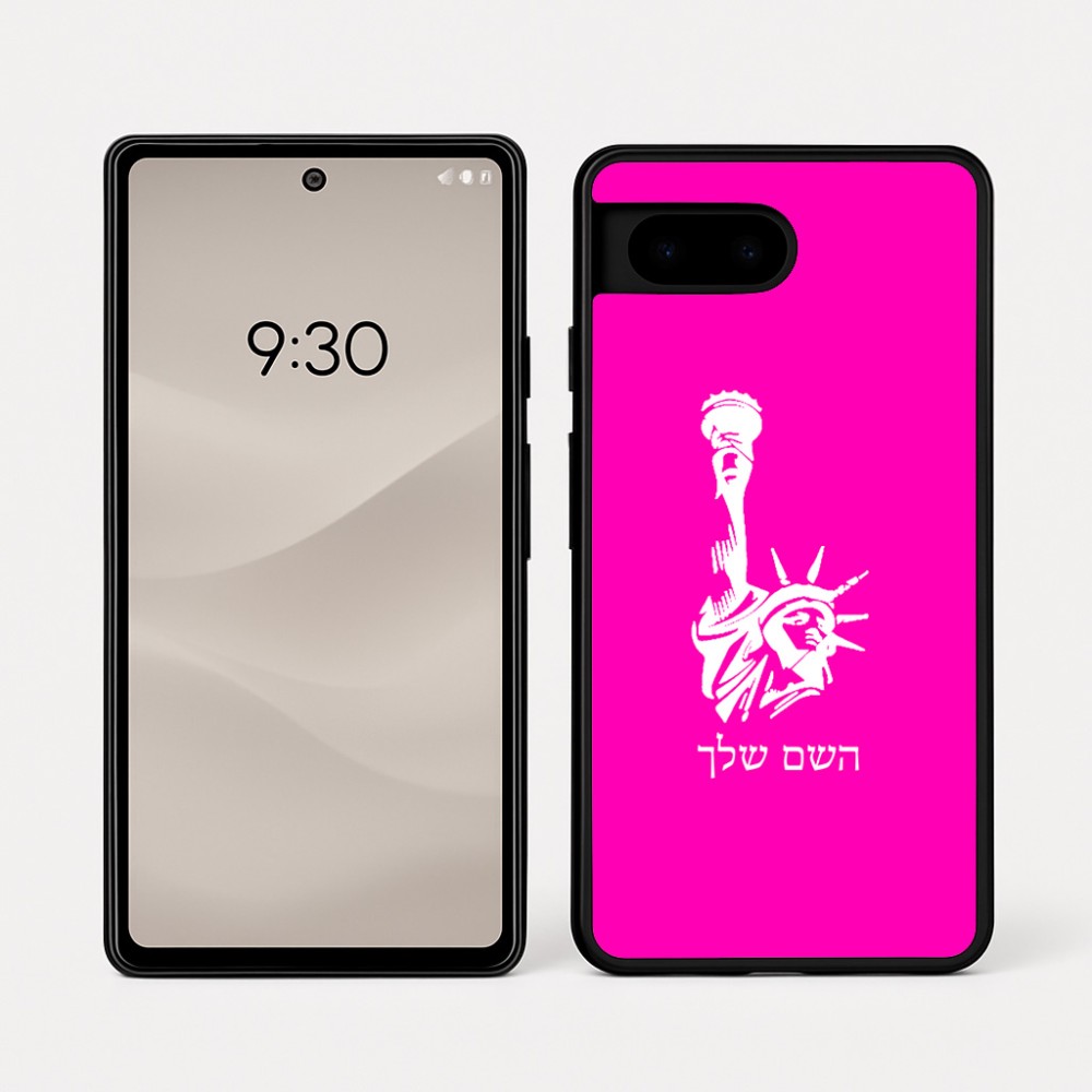 כיסוי בעיצוב אישי עם השם שלך לדגם - Google Pixel 7a 5G בעיצוב פסל החירות