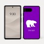 כיסוי בעיצוב אישי עם השם שלך לדגם - Google Pixel 7a 5G בעיצוב דוב