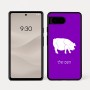 כיסוי בעיצוב אישי עם השם שלך לדגם - Google Pixel 7a 5G בעיצוב חזיר