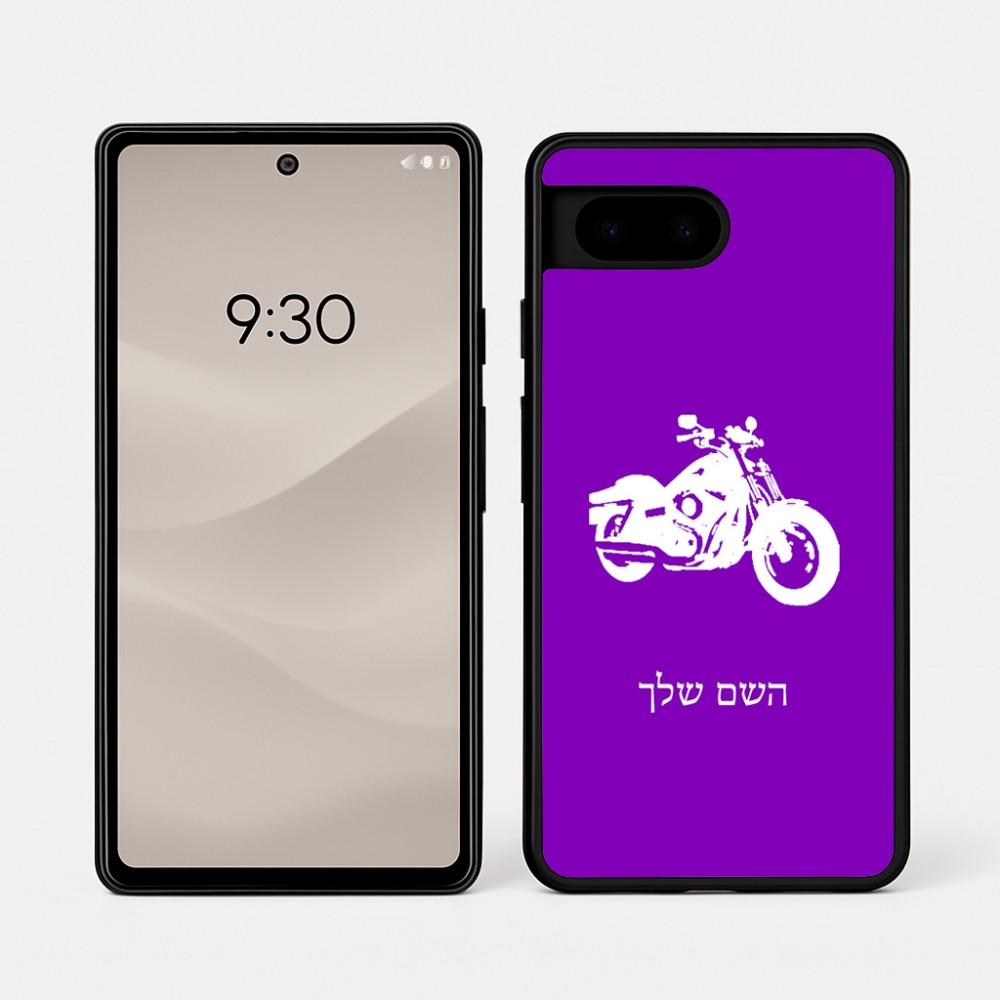 כיסוי בעיצוב אישי עם השם שלך לדגם - Google Pixel 7a 5G בעיצוב הארלי-דיווידסון