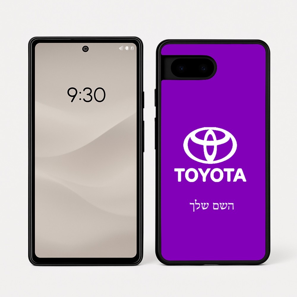 כיסוי בעיצוב אישי עם השם שלך לדגם - Google Pixel 7a 5G בעיצוב טויוטה