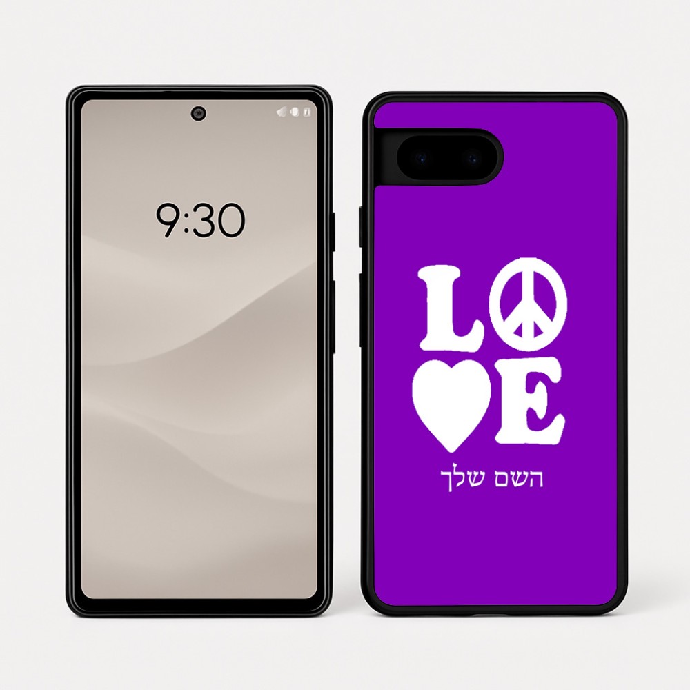 כיסוי בעיצוב אישי עם השם שלך לדגם - Google Pixel 7a 5G בעיצוב אהבה