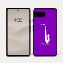 כיסוי בעיצוב אישי עם השם שלך לדגם - Google Pixel 7a 5G בעיצוב סקסופון