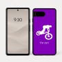 כיסוי בעיצוב אישי עם השם שלך לדגם - Google Pixel 7a 5G בעיצוב רוכב אופניים