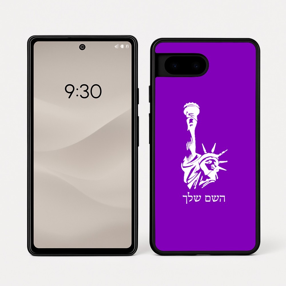 כיסוי בעיצוב אישי עם השם שלך לדגם - Google Pixel 7a 5G בעיצוב פסל החירות
