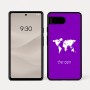 כיסוי בעיצוב אישי עם השם שלך לדגם - Google Pixel 7a 5G בעיצוב מפת העולם
