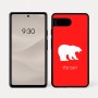 כיסוי בעיצוב אישי עם השם שלך לדגם - Google Pixel 7a 5G בעיצוב דוב