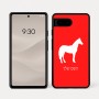 כיסוי בעיצוב אישי עם השם שלך לדגם - Google Pixel 7a 5G בעיצוב סוס