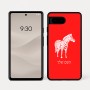 כיסוי בעיצוב אישי עם השם שלך לדגם - Google Pixel 7a 5G בעיצוב זברה