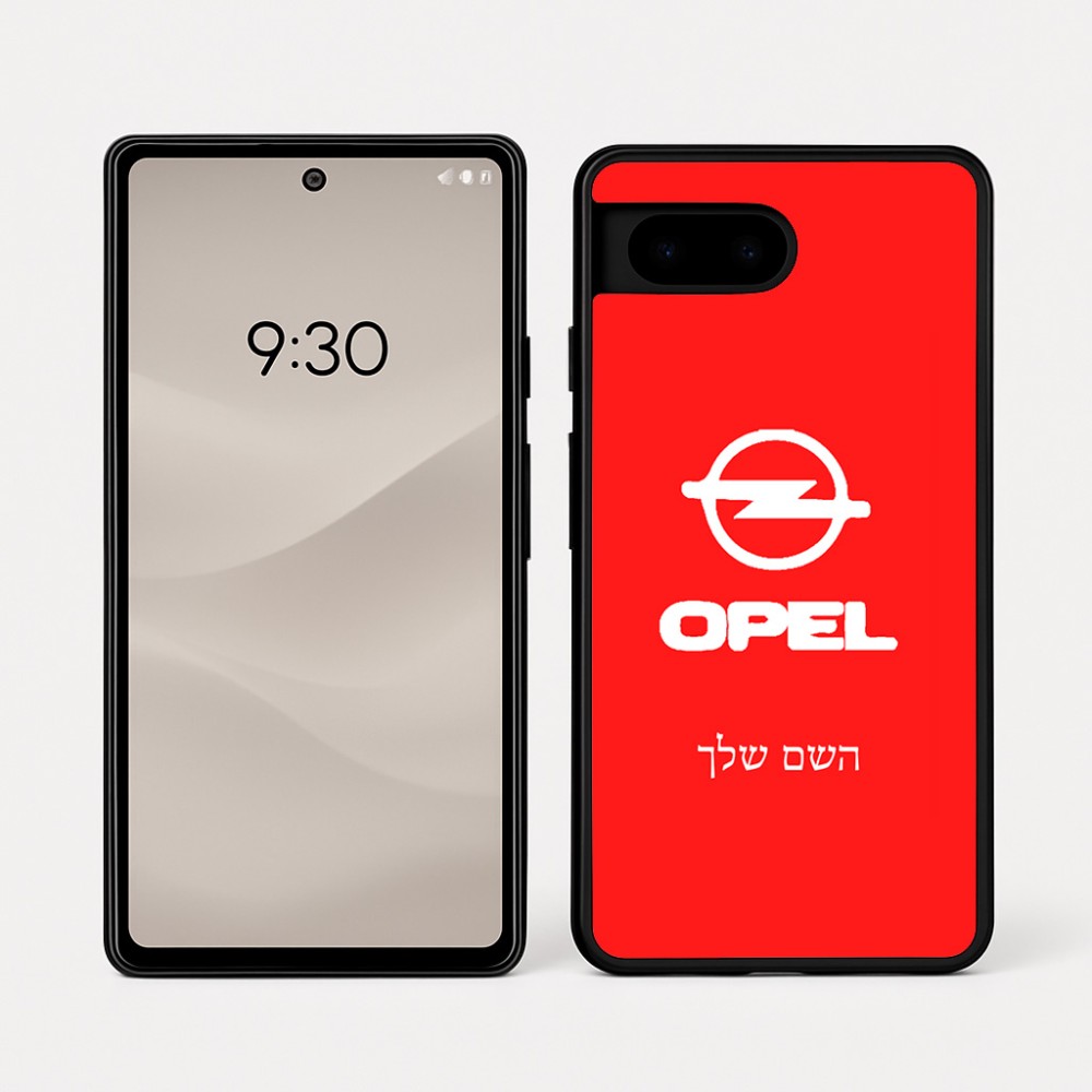כיסוי בעיצוב אישי עם השם שלך לדגם - Google Pixel 7a 5G בעיצוב אופל