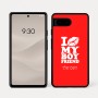 כיסוי בעיצוב אישי עם השם שלך לדגם - Google Pixel 7a 5G בעיצוב נשקי את חבר שלי
